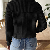 Eleganter Pullover mit verspieltem Blütenkragen – Produktansicht 5