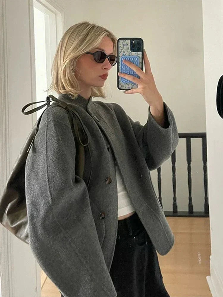 Premium-Oversize-Wolljacke – Produktansicht 6