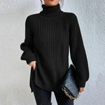 Trendiger gestrickter Rollkragenpullover – Produktansicht 6