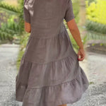 Bequemes Sommerkleid mit V-Ausschnitt – Produktansicht 8