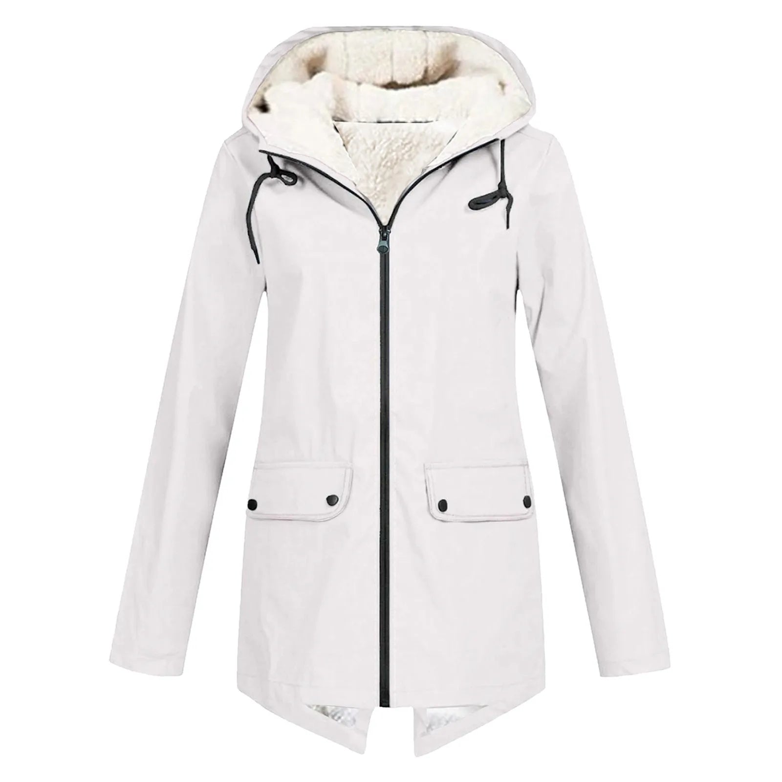 Lange Jacke mit Fleecefutter – Produktansicht 5