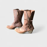 Bequeme Vintage-Stiefel bis zur Wadenmitte – Produktansicht 4