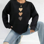 Sweatshirt mit verspieltem Herzchen-Print – Produktansicht 8