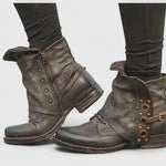 Bequeme Stiefel mit weicher Dämpfung in Wickeloptik – Produktansicht 2