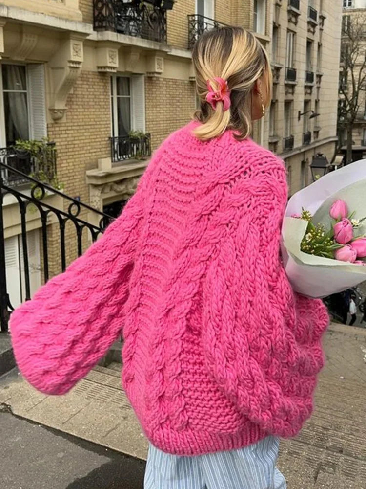 Warmer Strickpullover aus dicker Maschenware – Produktansicht 5