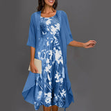 Elegantes zweiteiliges Ensemble mit Kleid – Produktansicht 1