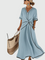 Bequemes Maxikleid mit Drapierung – Produktansicht 2