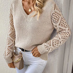 Zeitloser Pullover mit elegantem V-Ausschnitt – Produktansicht 3