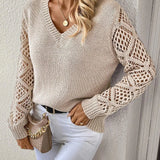 Zeitloser Pullover mit elegantem V-Ausschnitt – Produktansicht 3