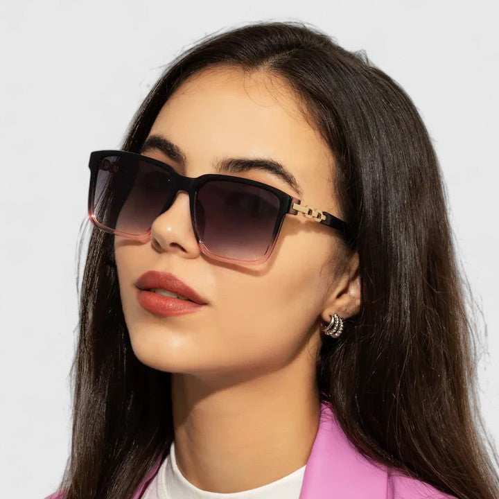 Eckige Sonnenbrille mit klarer Linienführung – Produktansicht 7