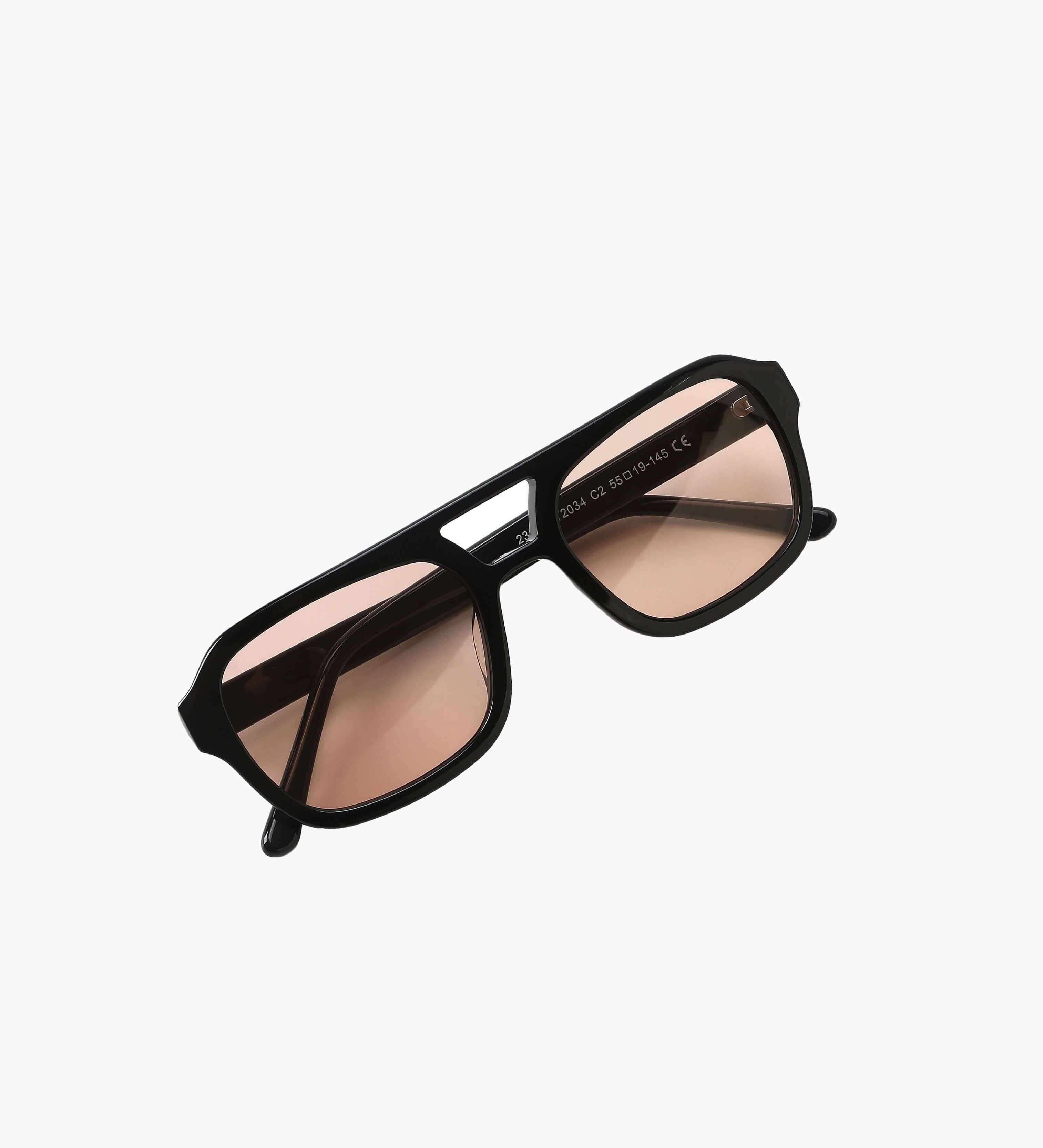 Sonnenbrille mit ovaler Fassung im Vintage-Stil – Produktansicht 2