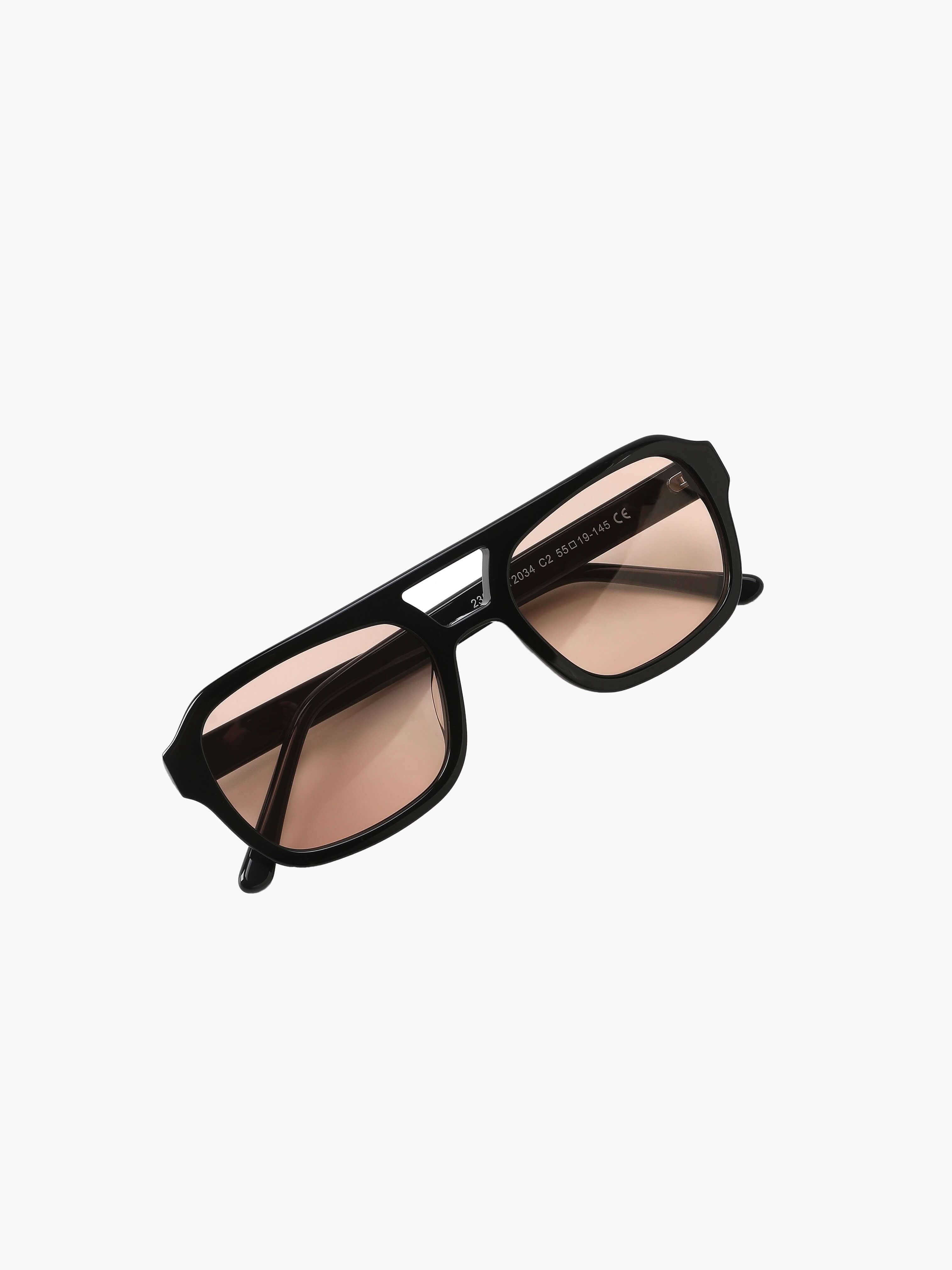 Sonnenbrille mit ovaler Fassung im Vintage-Stil – Produktansicht 2