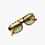 Sonnenbrille mit ovaler Fassung im Vintage-Stil – Produktansicht 1