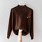 Eleganter Pullover mit Stehkragen aus Rippstrick – Produktansicht 2