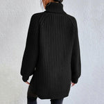 Trendiger gestrickter Rollkragenpullover – Produktansicht 7