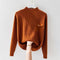 Eleganter Pullover mit Stehkragen aus Rippstrick – Produktansicht 4