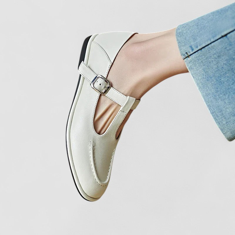 Bequeme Mary-Jane-Schuhe mit niedrigem Absatz – Produktansicht 5