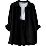 Bequemes Set aus Oberteil und Shorts – Produktansicht 13