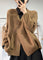 Asymmetrischer Winterpullover aus dickem Strick – Produktansicht 2