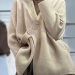 Asymmetrischer Winterpullover aus dickem Strick – Produktansicht 4