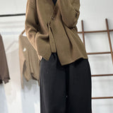 Asymmetrischer Winterpullover aus dickem Strick – Produktansicht 5