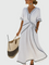 Bequemes Maxikleid mit Drapierung – Produktansicht 3