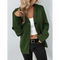 Lässige Kapuzen-Strickjacke mit Knopfleiste – Produktansicht 9