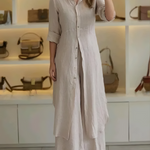 Elegantes zweiteiliges Ensemble mit Kleid – Produktansicht 1