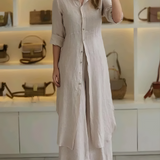 Elegantes zweiteiliges Ensemble mit Kleid – Produktansicht 1