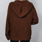 Strickjacke mit Kapuze und Kordelzug – Produktansicht 5