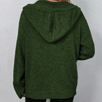 Strickjacke mit Kapuze und Kordelzug – Produktansicht 4