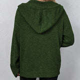 Strickjacke mit Kapuze und Kordelzug – Produktansicht 4
