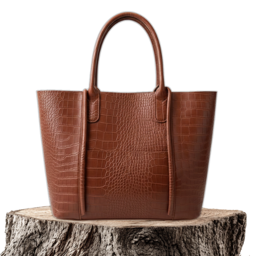 Elegante Schultertasche aus hochwertigem Material in Wickeloptik – Produktansicht 1