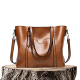 Elegante Handtasche aus Leder in Wickeloptik – Produktansicht 1