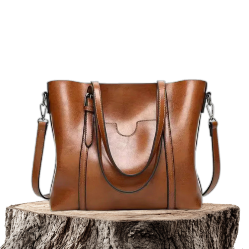 Elegante Handtasche aus Leder in Wickeloptik – Produktansicht 1