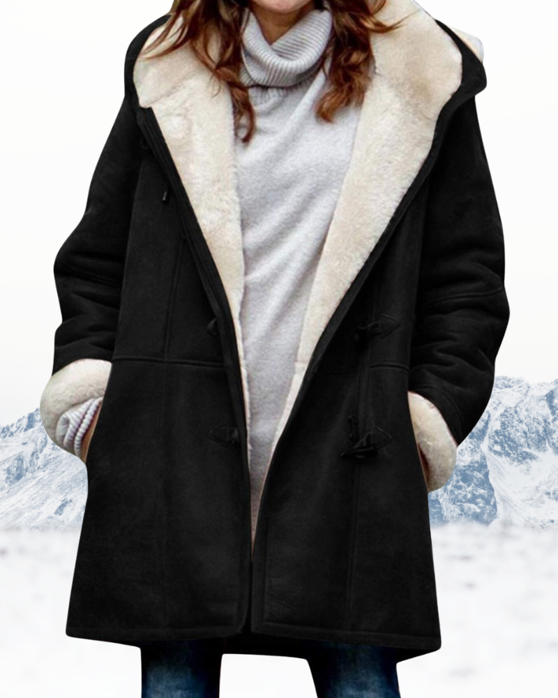 Langer Wintermantel mit Fleecefutter – Produktansicht 2