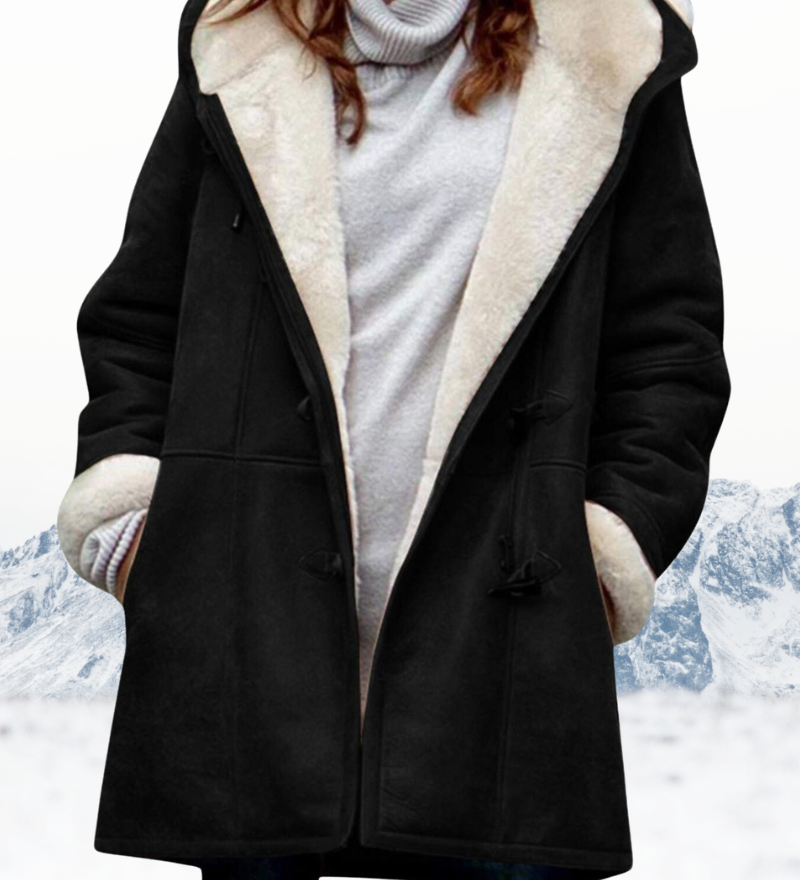 Langer Wintermantel mit Fleecefutter – Produktansicht 2