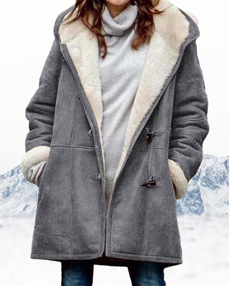 Langer Wintermantel mit Fleecefutter – Produktansicht 3