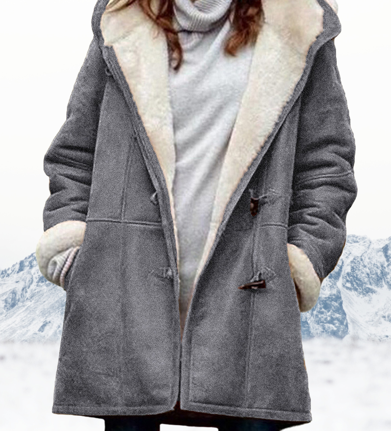 Langer Wintermantel mit Fleecefutter – Produktansicht 3