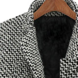 Langer Tweed-Mantel für Damen – Produktansicht 5