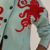 Strickjacke mit verspieltem Oktopus-Motiv – Produktansicht 6