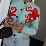 Strickjacke mit verspieltem Oktopus-Motiv – Produktansicht 8