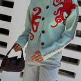 Strickjacke mit verspieltem Oktopus-Motiv – Produktansicht 7