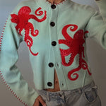 Strickjacke mit verspieltem Oktopus-Motiv – Produktansicht 5