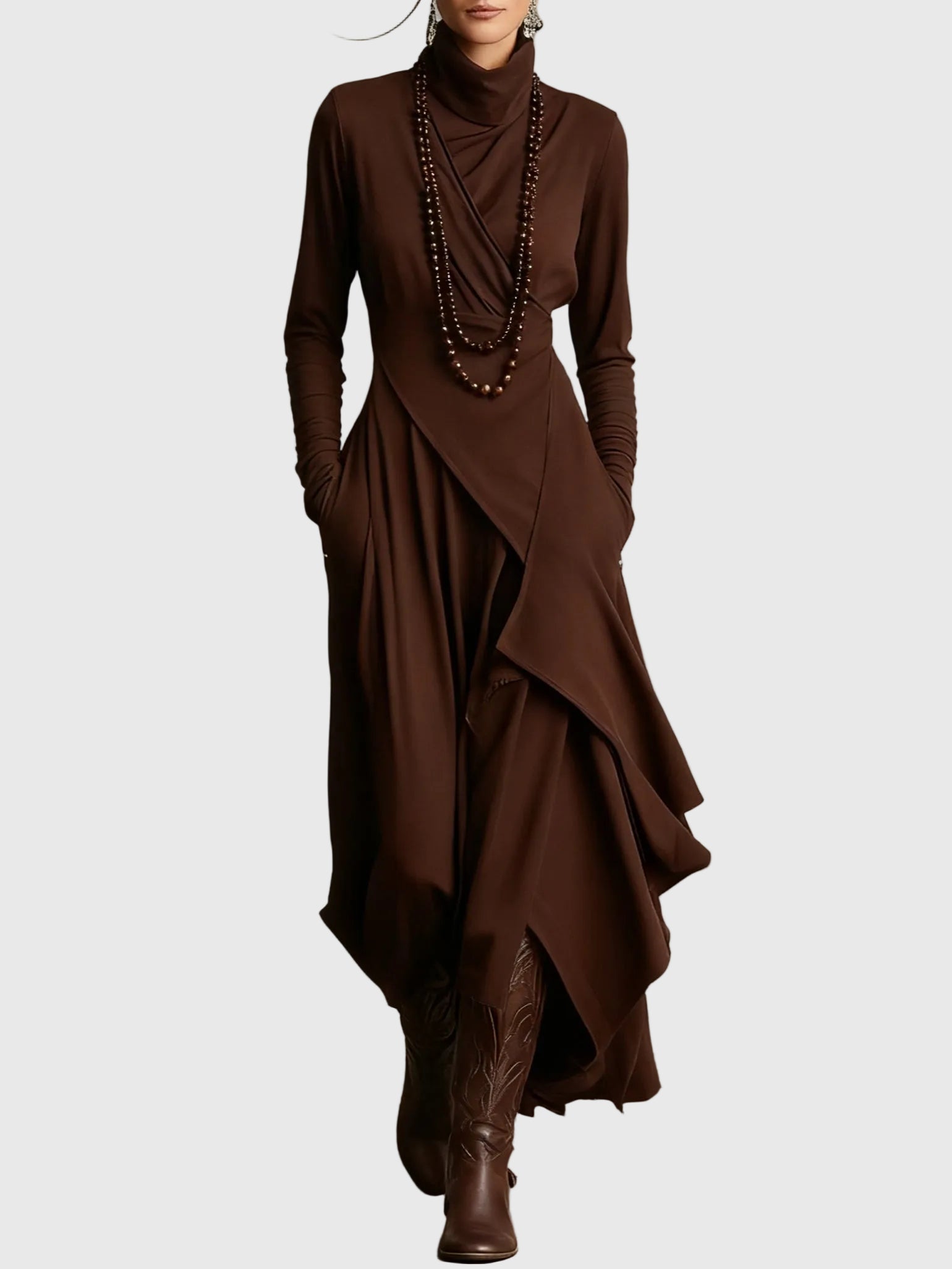 Plissiertes Maxikleid – Produktansicht 9