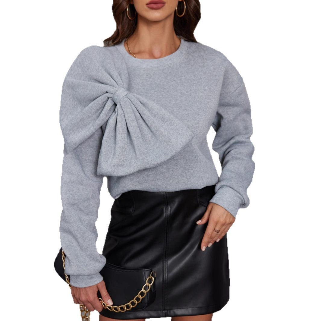 Eleganter Strickpullover mit Schleifendetail – Produktansicht 5