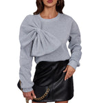 Eleganter Strickpullover mit Schleifendetail – Produktansicht 5