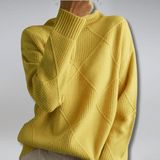 Gerippter Rollkragenpullover in lässiger Passform – Produktansicht 10