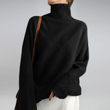 Gerippter Rollkragenpullover in lässiger Passform – Produktansicht 5