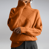 Gerippter Rollkragenpullover in lässiger Passform – Produktansicht 8